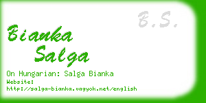 bianka salga business card